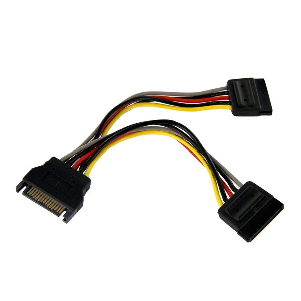 StarTech.com 6in SATA Power Y Splitter Cable - ONE CLICK SUPPLIES