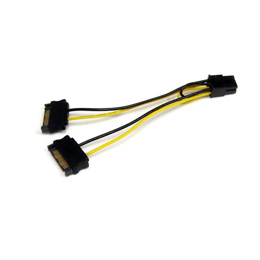 StarTech.com 6in SATA Power to 6 Pin PCIE Adapter - ONE CLICK SUPPLIES