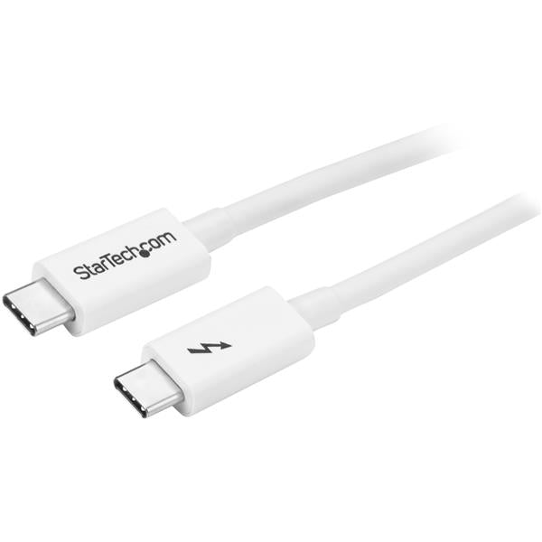 StarTech.com 1m Thunderbolt 3 Cable 20Gbps White - ONE CLICK SUPPLIES