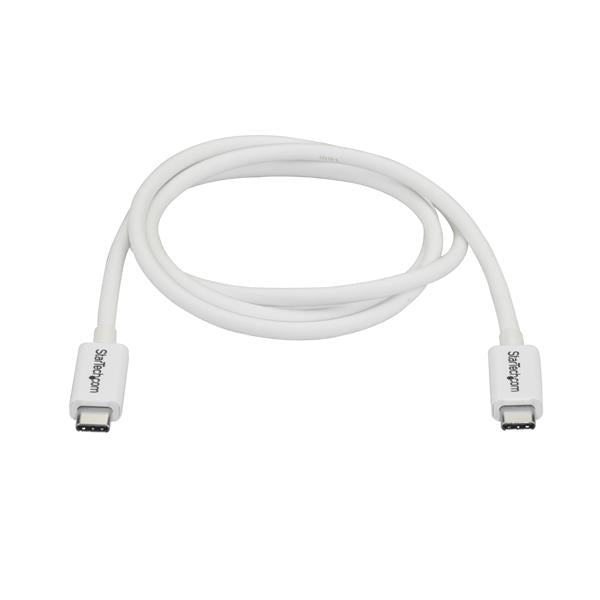 StarTech.com 1m Thunderbolt 3 Cable 20Gbps White - ONE CLICK SUPPLIES