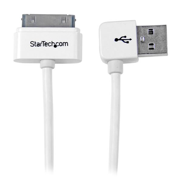 StarTech.com 1m Apple 30 pin Dock to Left Angle USB - ONE CLICK SUPPLIES