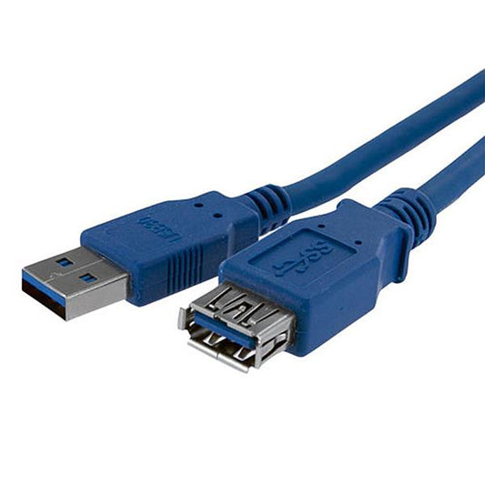 StarTech.com 1m Blue M to F USB 3.0 Extension Cable - ONE CLICK SUPPLIES