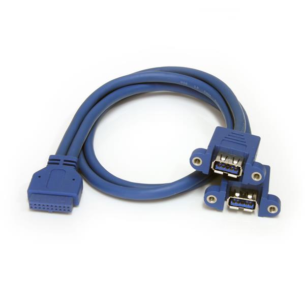 StarTech.com 2 Port Panel Mount USB 3.0 Cable - ONE CLICK SUPPLIES