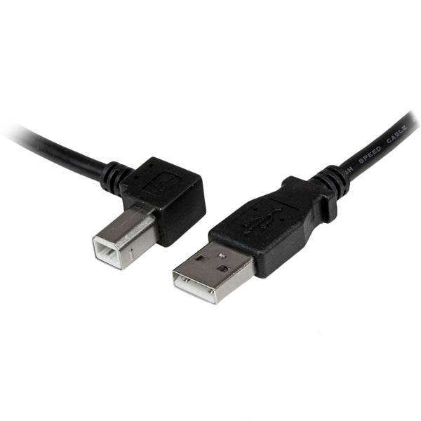 StarTech.com 1m USB 2.0 A to Left Angle B Cable - ONE CLICK SUPPLIES