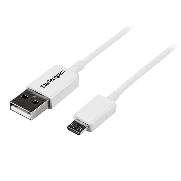 StarTech.com 1m USB A to Micro B White Cable - ONE CLICK SUPPLIES