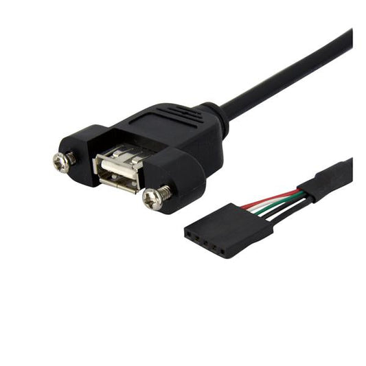 StarTech.com 1 ft Panel Mount USB Cable - ONE CLICK SUPPLIES