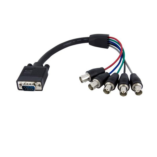 StarTech.com 1ft Coax HD15 VGA TO 5 BNC Monitor Cable - ONE CLICK SUPPLIES