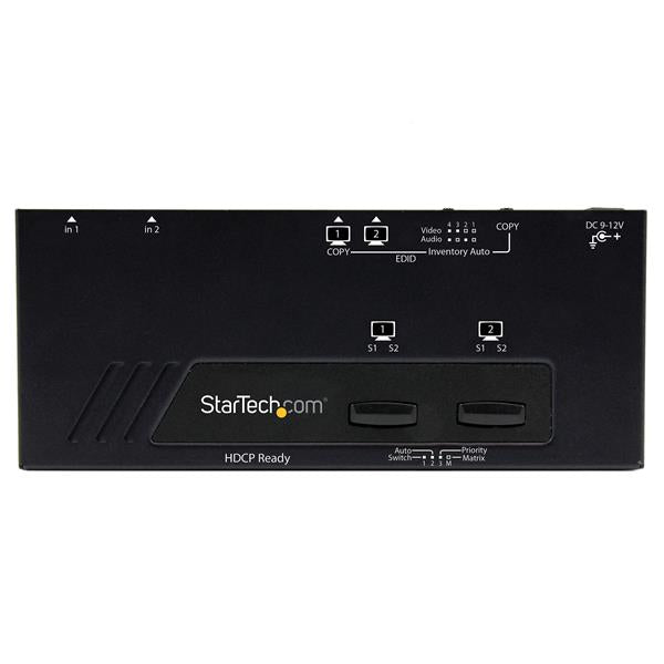 StarTech.com 2X2 HDMI Matrix Auto Switch - ONE CLICK SUPPLIES