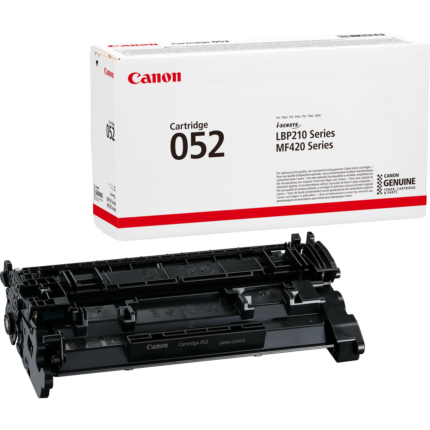 Canon 052BK Black Standard Capacity Toner Cartridge 3.1k pages - 2199C002 - ONE CLICK SUPPLIES