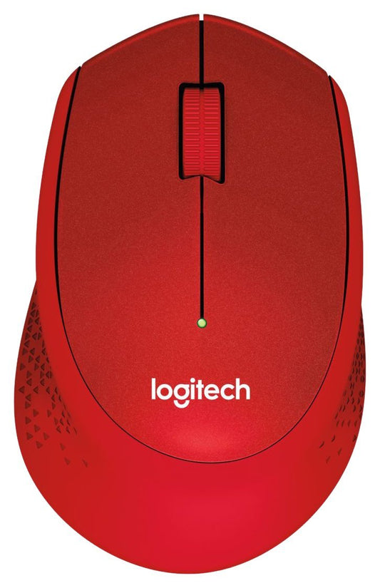 Logitech M330 Silent Red Mouse - ONE CLICK SUPPLIES