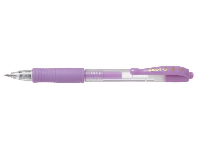 Pilot G-207 Retractable Gel Rollerball Pen 0.7mm Tip 0.39mm Line Pastel Purple (Pack 12) - 47101208 - ONE CLICK SUPPLIES