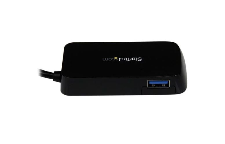 StarTech.com Portable 4 Port SuperSpeed Mini USB 3.0 - ONE CLICK SUPPLIES