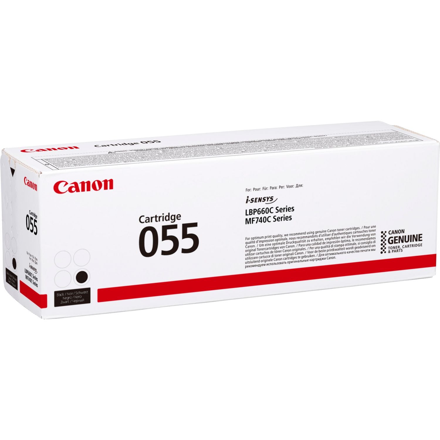 Canon 055BK Black Standard Capacity Toner Cartridge 2.3k pages - 3016C002 - ONE CLICK SUPPLIES