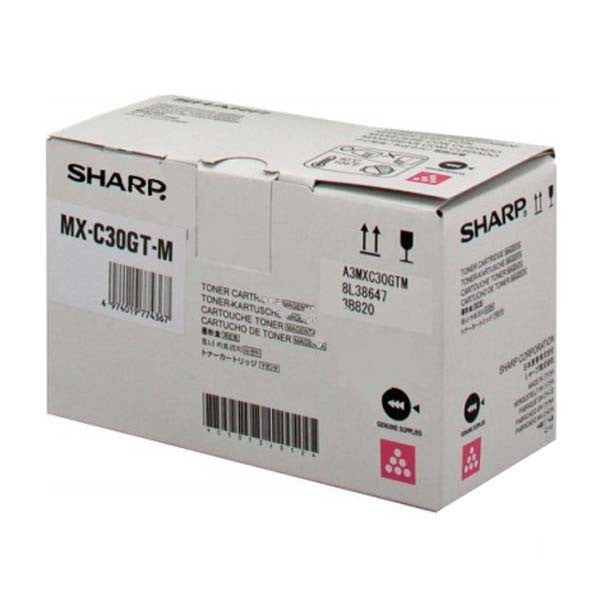 Sharp Magenta Toner Cartridge 6k pages - MXC30GTM - ONE CLICK SUPPLIES