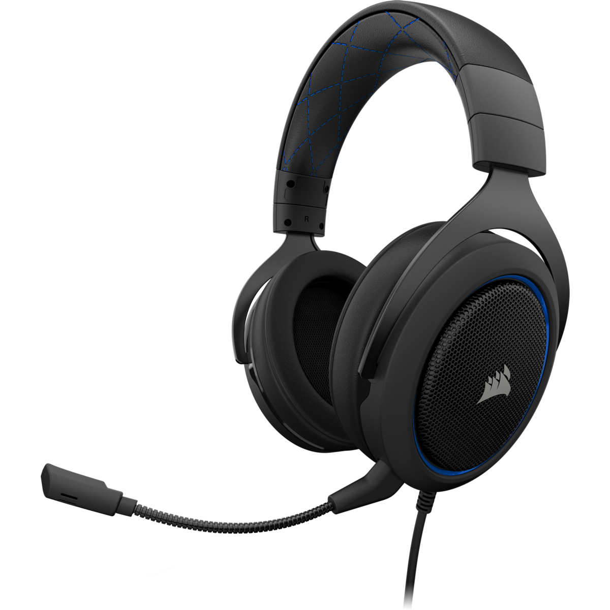 Corsair HS50 Blue Stereo Gaming Headset - ONE CLICK SUPPLIES