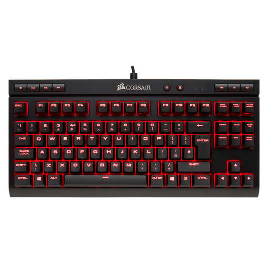 Corsair K63 USB Compact Mechanical MX Red English QWERTY UK Keyboard - ONE CLICK SUPPLIES