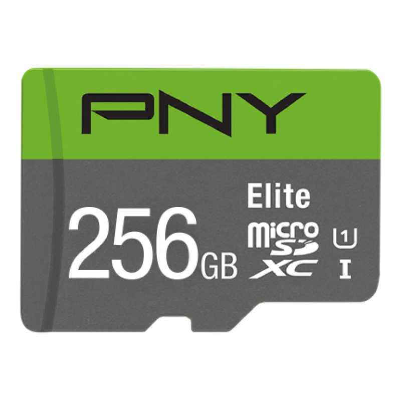 PNY 256GB Elite CL10 UHS1 MicroSDXC and AD - ONE CLICK SUPPLIES