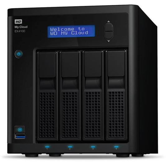 WD My Cloud EX4100 0TB 4 BAY 3.5IN Desktop - ONE CLICK SUPPLIES