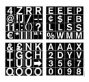 Bi-Office Magnetic Letters Numbers and Symbols 23mm White on Black CAR0702 - ONE CLICK SUPPLIES