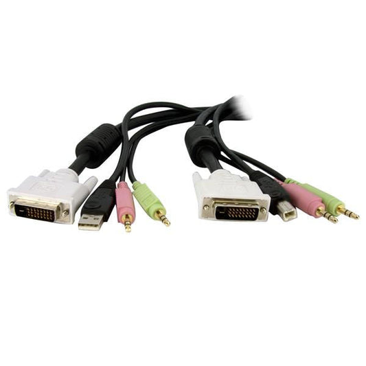 StarTech.com 6ft 4in1 USB DVID KVM Switch Cable - ONE CLICK SUPPLIES