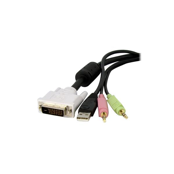 StarTech.com 6ft 4in1 USB DVID KVM Switch Cable - ONE CLICK SUPPLIES