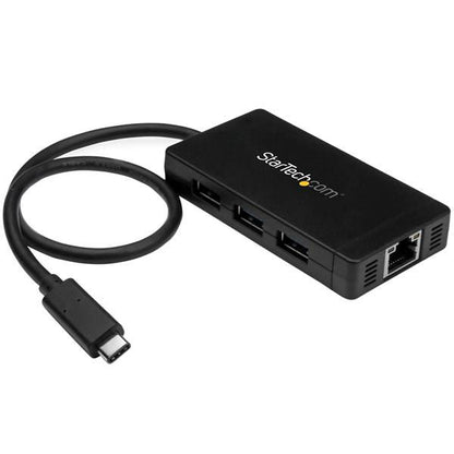 StarTech.com 3 Port USB 3.0 Hub with Gigabit Ethernet - ONE CLICK SUPPLIES