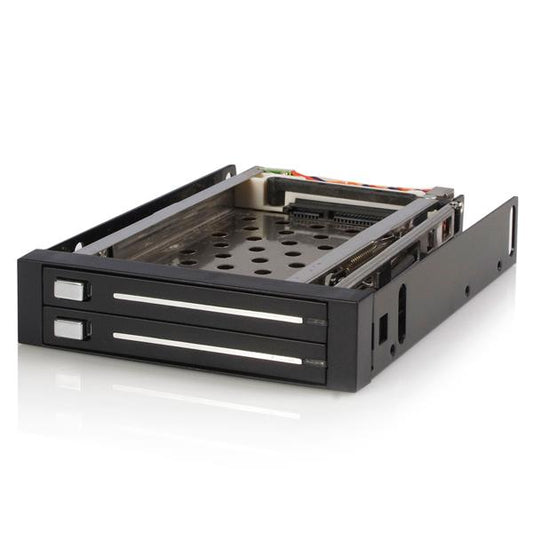 StarTech.com 2 Drive 2.5in Trayless SATA Mobile Rack - ONE CLICK SUPPLIES