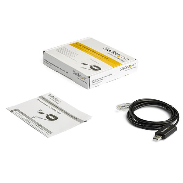 StarTech.com 1.8m Cisco Console Cable USB to RJ45 - ONE CLICK SUPPLIES