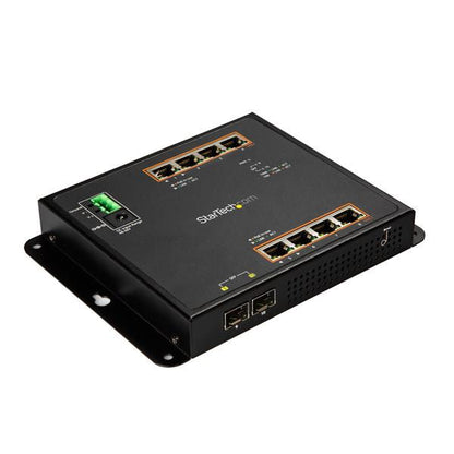 StarTech.com GbE Switch 8 Port PoE plus 2 SFP Ports - ONE CLICK SUPPLIES