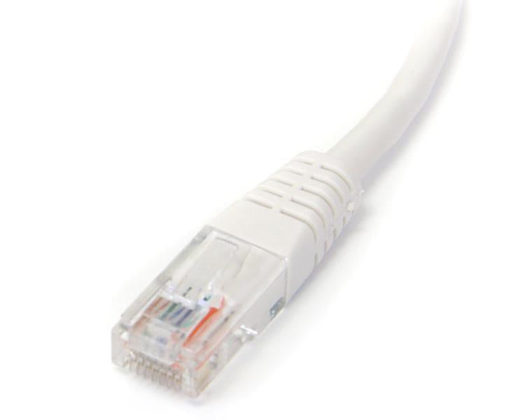 StarTech.com 15m White Molded Cat5e UTP Patch Cable - ONE CLICK SUPPLIES