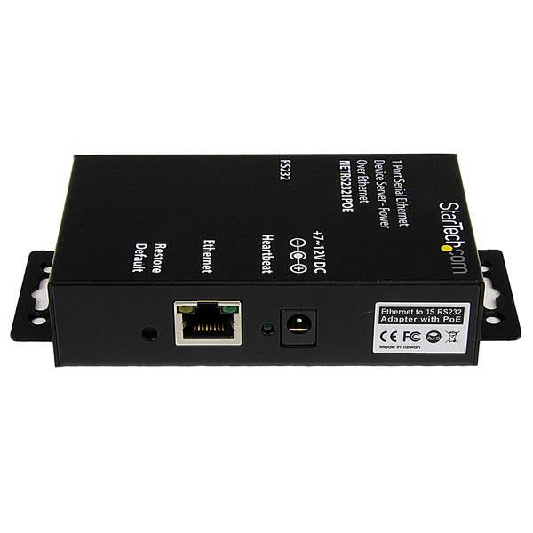 StarTech.com 1 Port RS232 Serial Device Server PoE - ONE CLICK SUPPLIES