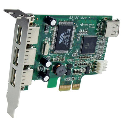 StarTech.com 4 Port PCIE Low Profile USB 2.0 Card - ONE CLICK SUPPLIES