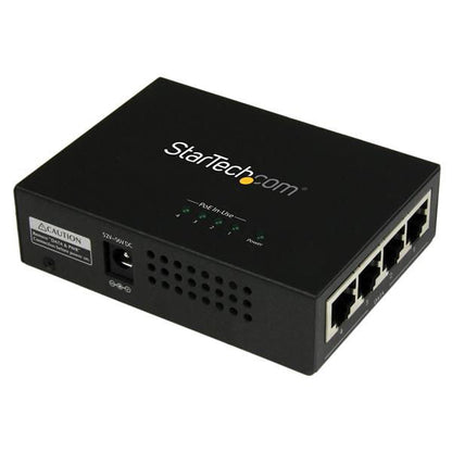 StarTech.com 4 Port Gigabit Midspan PoE and injector - ONE CLICK SUPPLIES