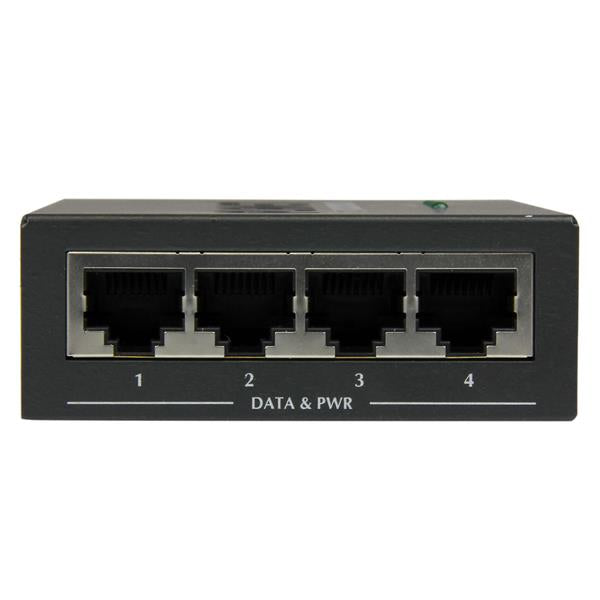 StarTech.com 4 Port Gigabit Midspan PoE and injector - ONE CLICK SUPPLIES