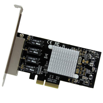 StarTech.com 4 Port Gbit Ethernet Network Card PCIe - ONE CLICK SUPPLIES