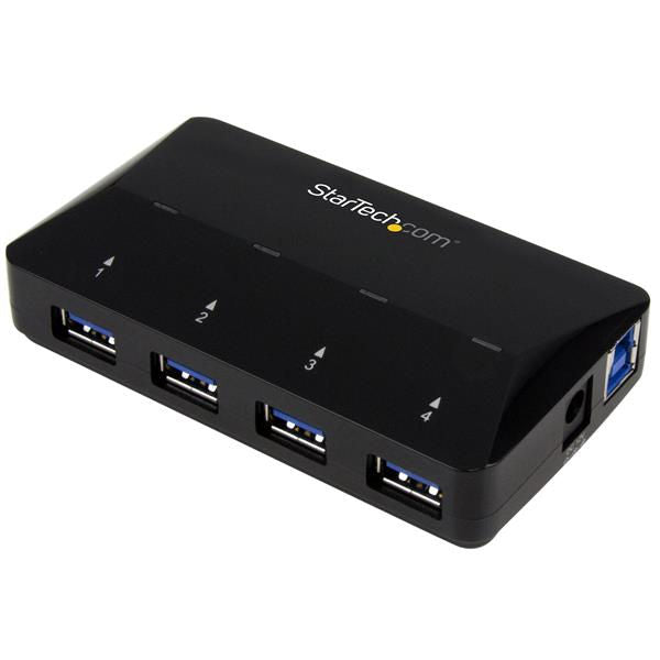 StarTech.com 4 Port USB 3.0 Hub Plus 1 x 2.4A Port - ONE CLICK SUPPLIES