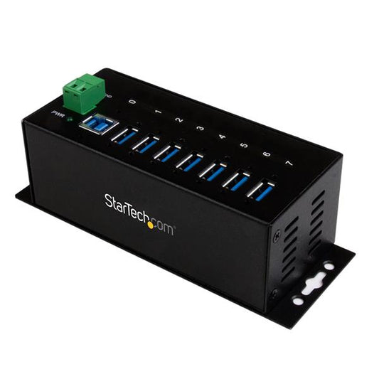 StarTech.com Rugged Metal 7 Port USB3.0 Hub DIN Rail - ONE CLICK SUPPLIES