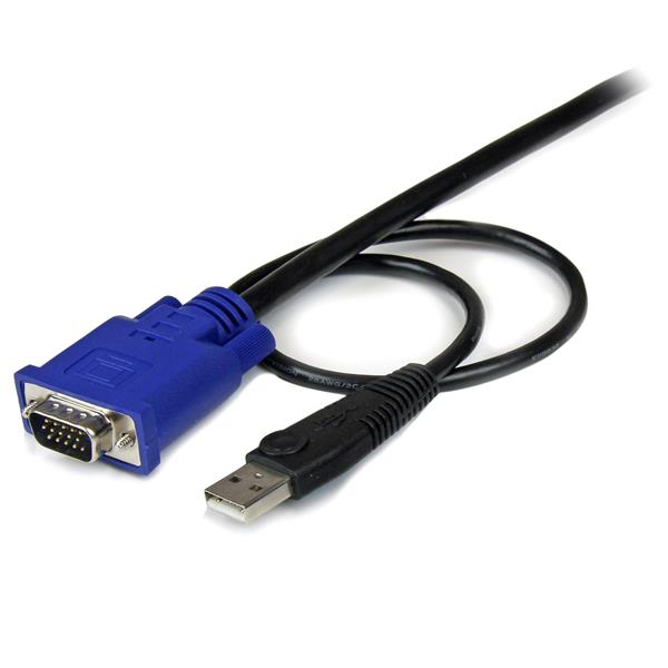 StarTech.com 15ft 2in1 Ultra Thin USB KVM Cable - ONE CLICK SUPPLIES