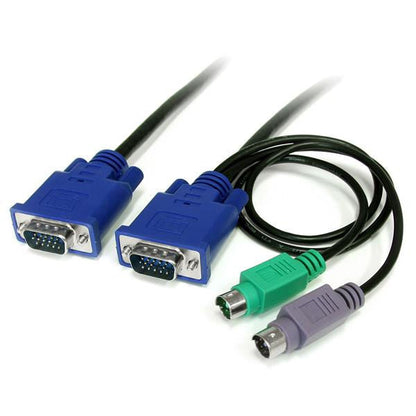 StarTech.com 6ft 3in1 Ultra Thin PS2 KVM Cable - ONE CLICK SUPPLIES