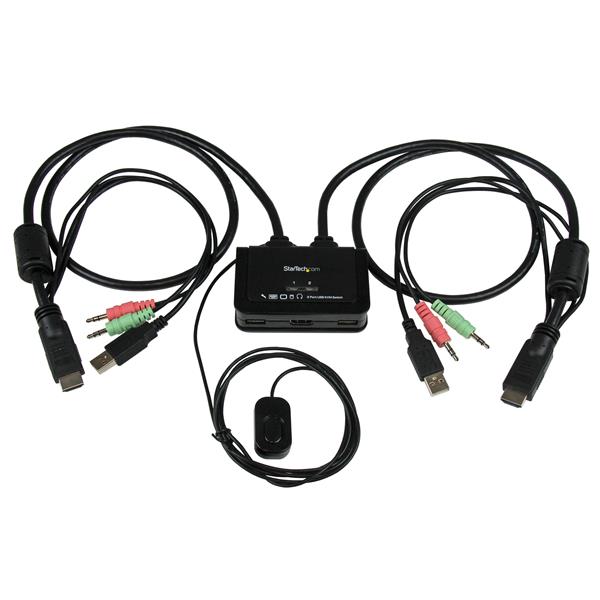 StarTech.com 2 Port USB HDMI Cable KVM Switch - ONE CLICK SUPPLIES