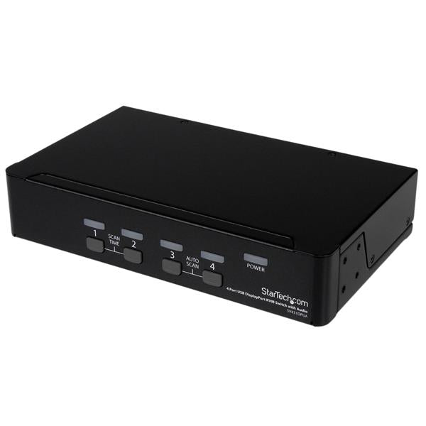 StarTech.com 4 Port USB DP KVM Switch with Audio - ONE CLICK SUPPLIES