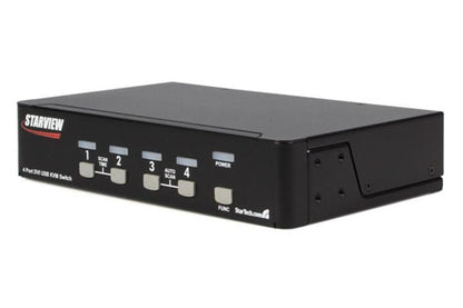 StarTech.com 4 Port StarView DVI USB with Audio KVM - ONE CLICK SUPPLIES