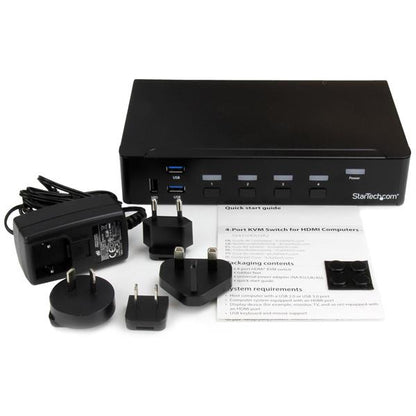 StarTech.com 4 Port HDMI KVM Switch USB 3.0 - ONE CLICK SUPPLIES