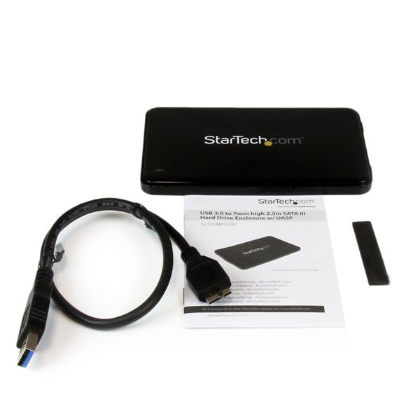 StarTech.com USB3 to 2.5in SATA Hard Drive Enclosure - ONE CLICK SUPPLIES