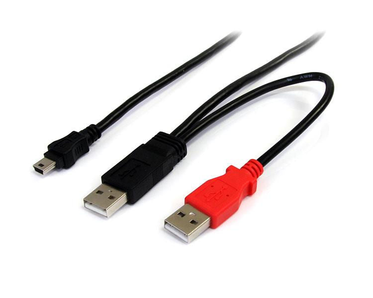 StarTech.com 6ft USB Y Cable for External Hard Drive - ONE CLICK SUPPLIES