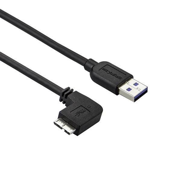 StarTech.com 1m USB 3.0 A to Micro B Left Angle Slim - ONE CLICK SUPPLIES