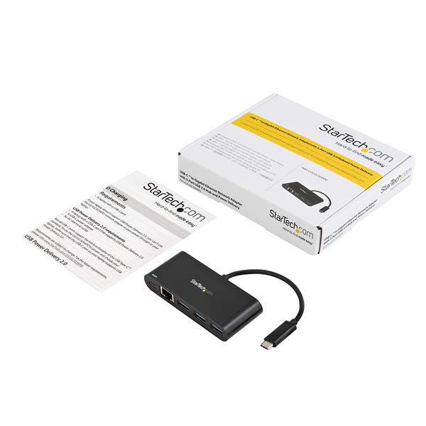 StarTech.com USBC to GbE Adapter and 3 Port USB Hub - ONE CLICK SUPPLIES