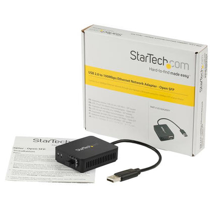 StarTech.com Fibre Optic Converter USB 2.0 Open SFP - ONE CLICK SUPPLIES