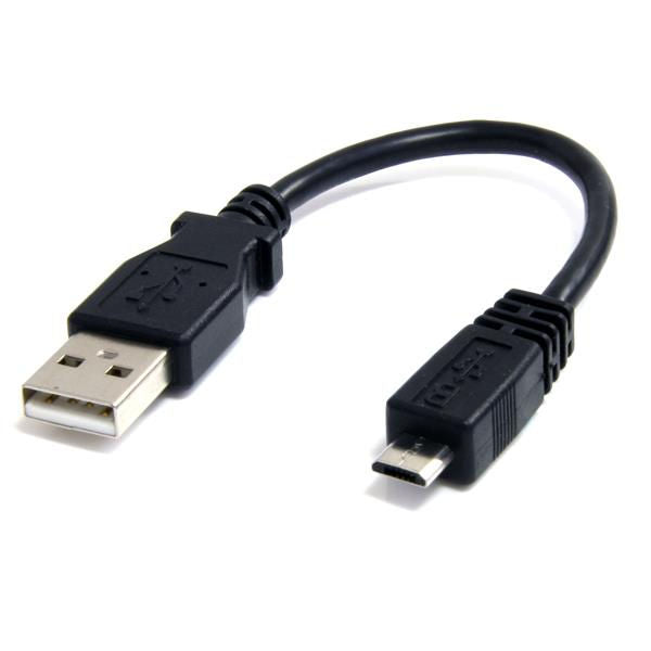 StarTech.com 6in Micro USB Cable A to Micro B - ONE CLICK SUPPLIES