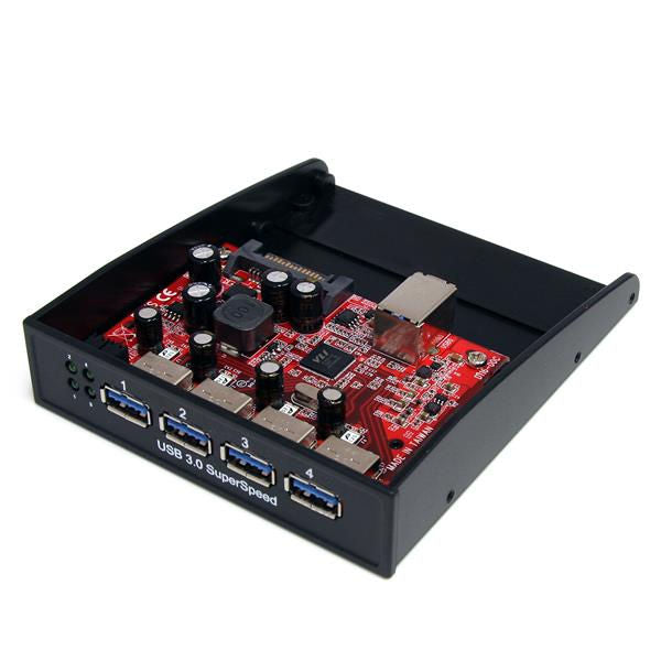 StarTech.com USB3 Front Panel 4 Port Hub 3.5in 5.25in - ONE CLICK SUPPLIES